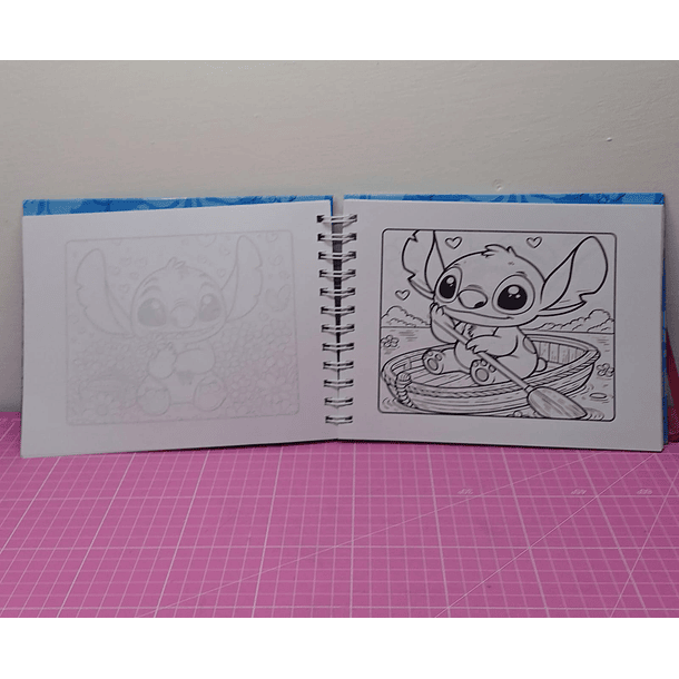 Libro para colorear de Stich 56 azul hojas tamaño a5 2