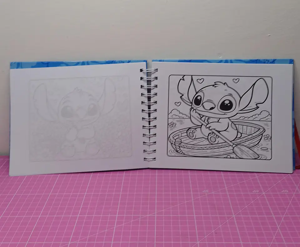 Libro para colorear de Stich 56 azul hojas tamaño a5 2