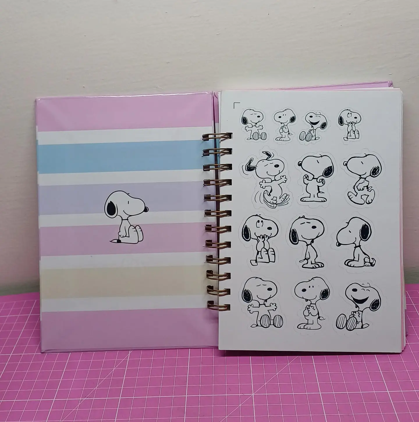 Snoopy Planner rosa a5 110 hojas 8
