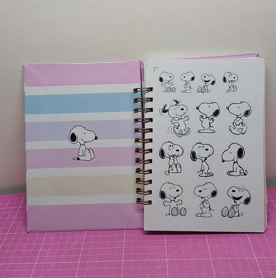 Snoopy Planner rosa a5 110 hojas 8