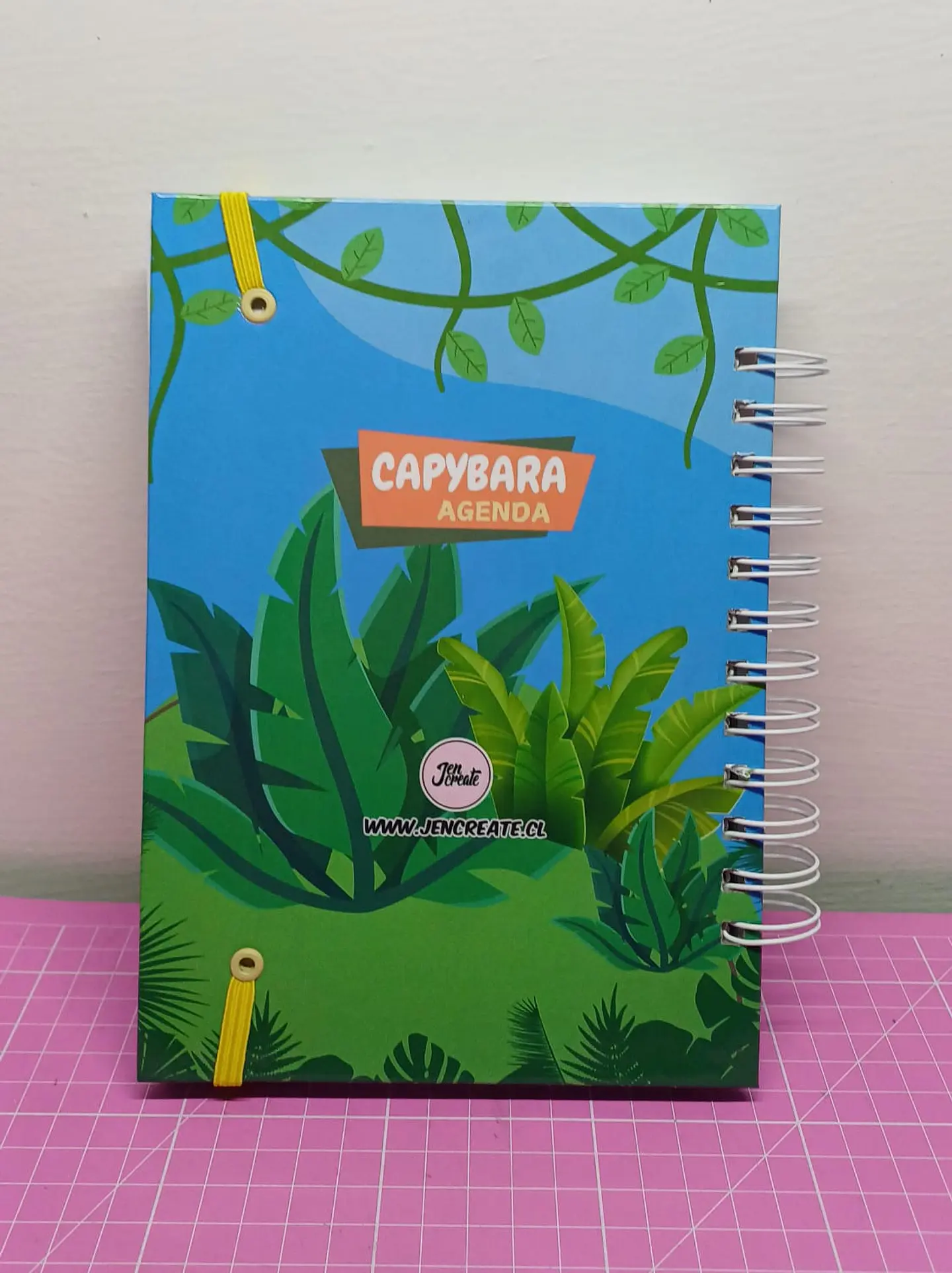 Capybara Agenda Fechada tamaño a5 110 hojas 8