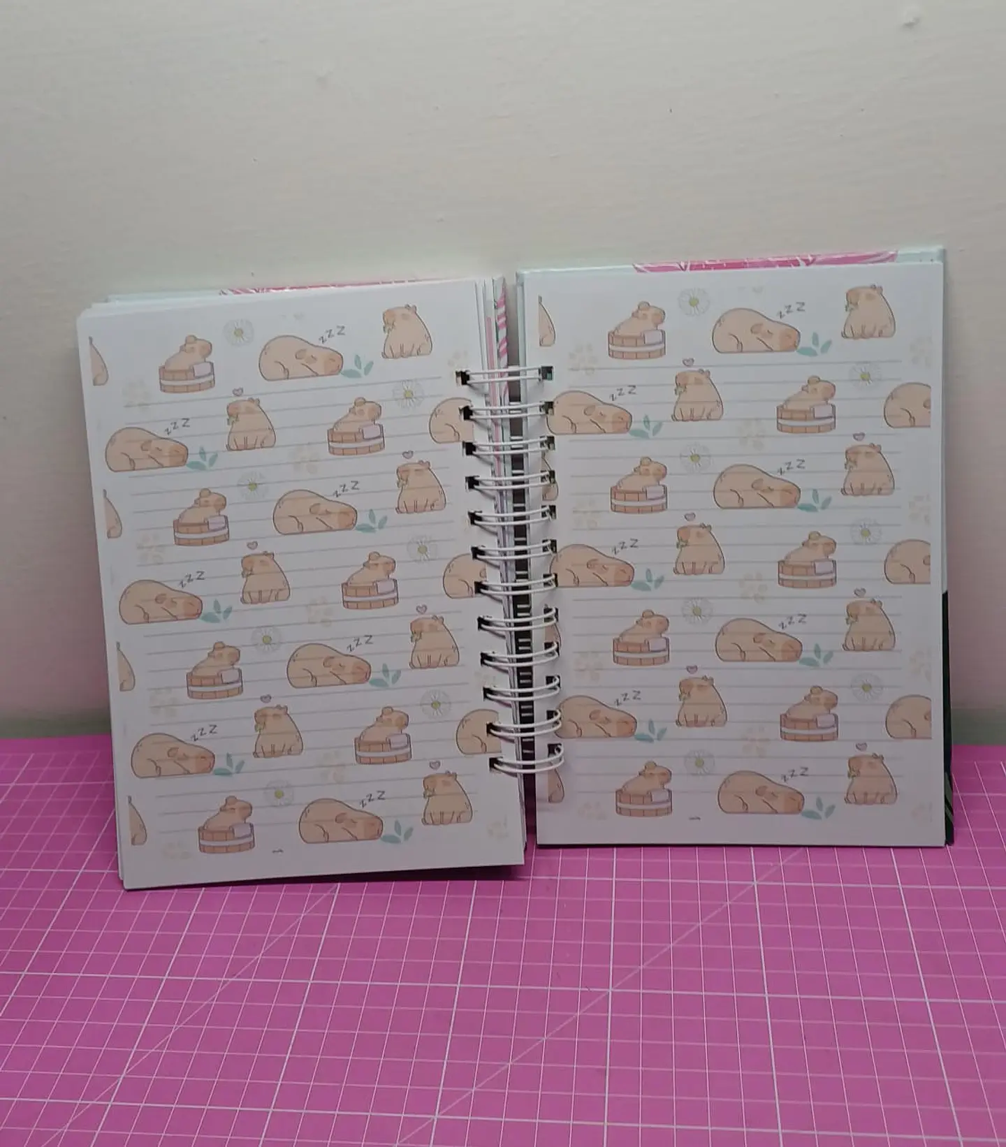 Capybara Rosa Agenda sin fecha tamaño a5 110 hojas 2