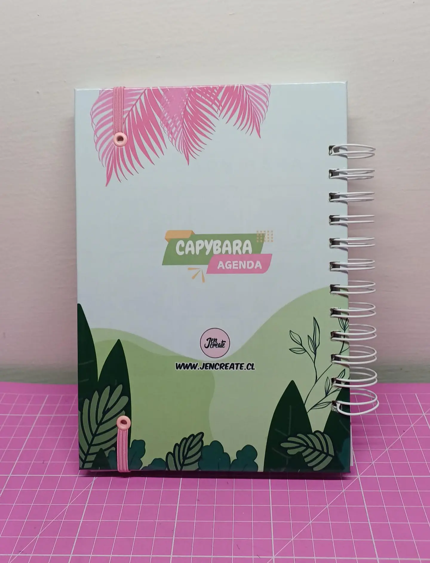 Capybara Rosa Agenda sin fecha tamaño a5 110 hojas 9