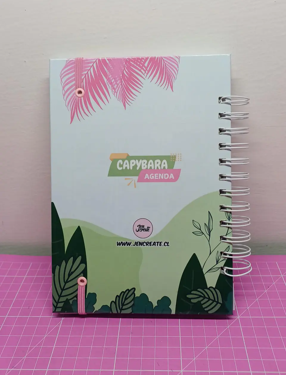 Capybara Rosa Agenda sin fecha tamaño a5 110 hojas 9