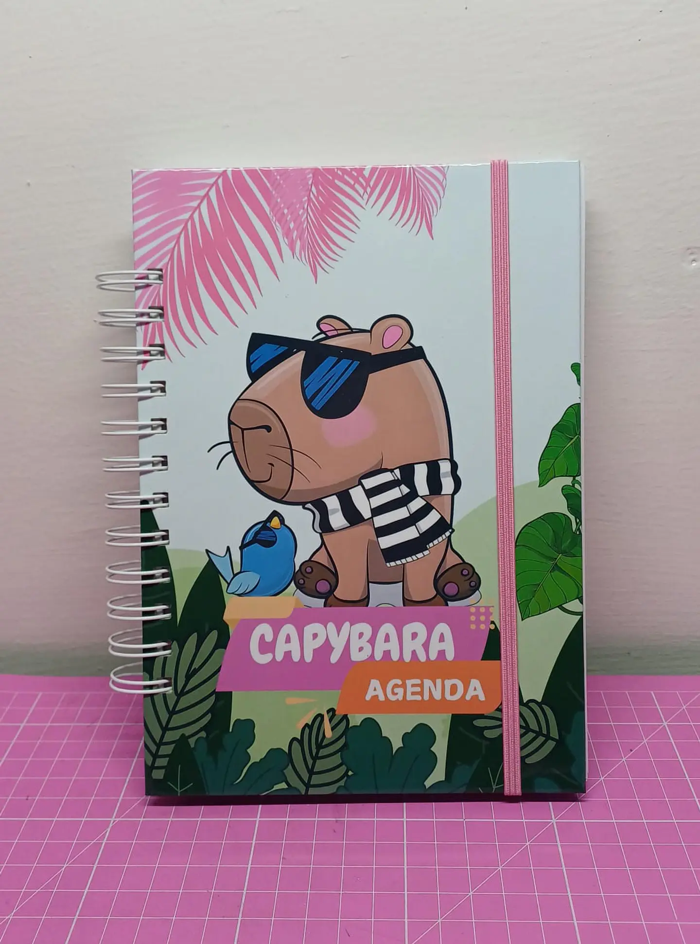 Capybara Rosa Agenda sin fecha tamaño a5 110 hojas 1