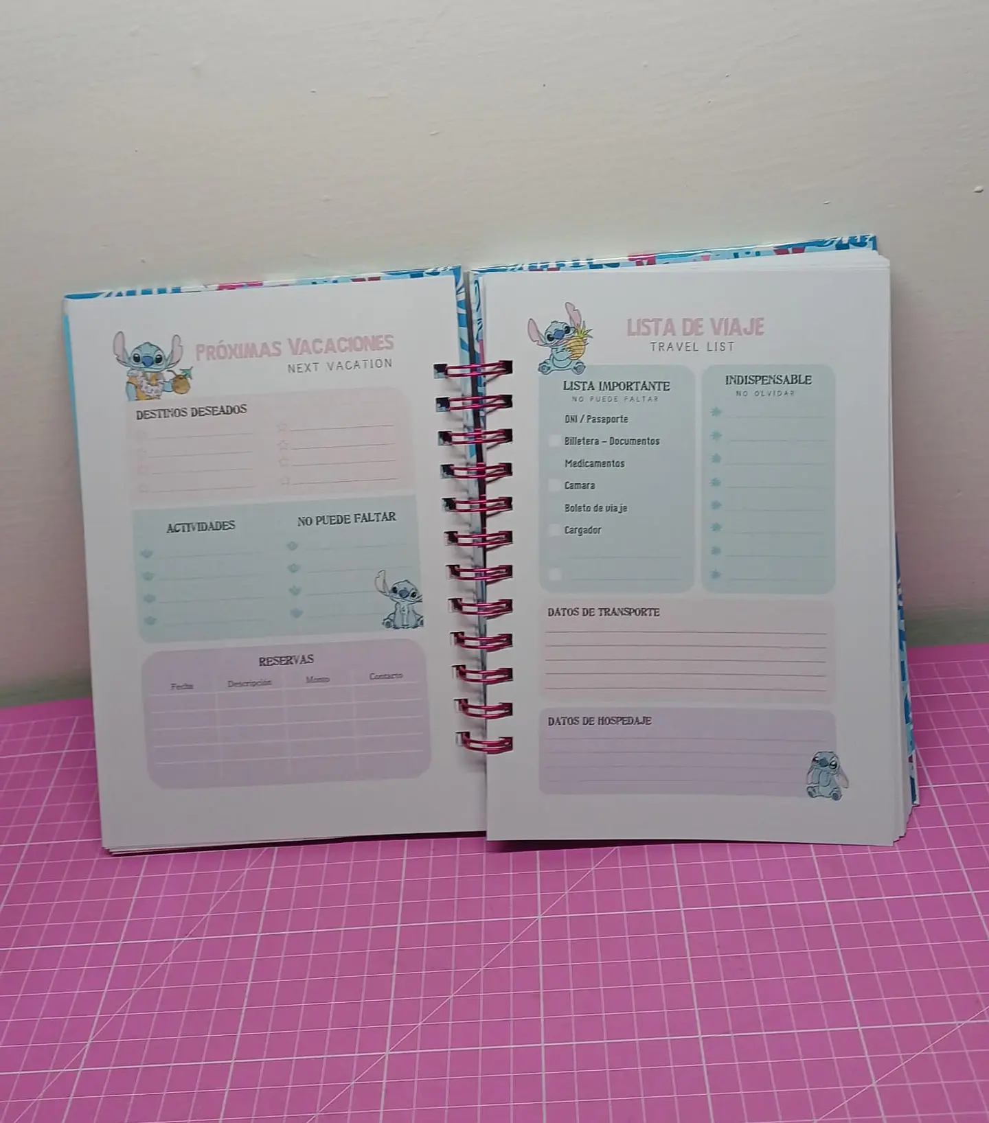 Stitch Planner sin Fecha a5 110 hojas 6