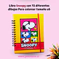 Libro para colorear de snoopy 62 hojas de dibujos tamaño a5 - Miniatura 1
