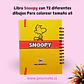 Libro para colorear de snoopy 62 hojas de dibujos tamaño a5 - Miniatura 4