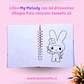 My Melody Libro para colorear de 62 hojas de dibujos tamaño a5 - Miniatura 3