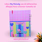 My Melody Libro para colorear de 62 hojas de dibujos tamaño a5 - Miniatura 4