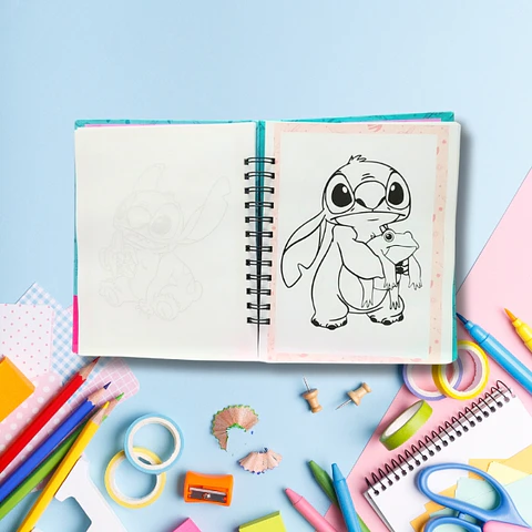 Stitch Libro para colorear y actividades 100 hojas