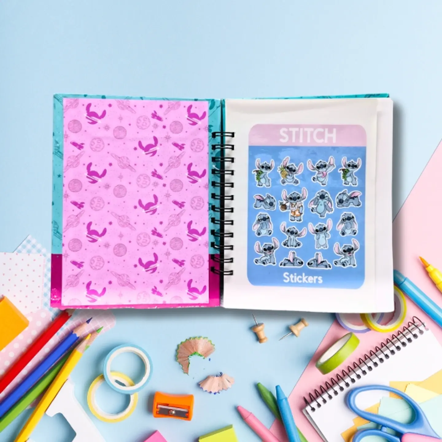 Stitch Libro para colorear y actividades 100 hojas 3