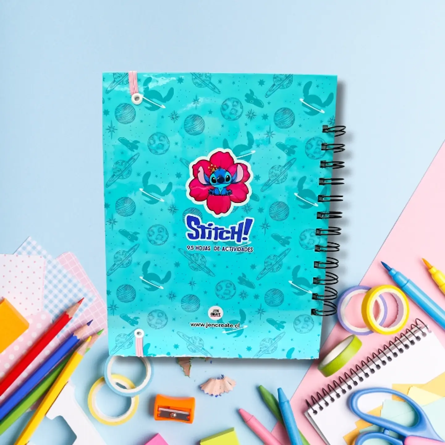 Stitch Libro para colorear y actividades 100 hojas 4