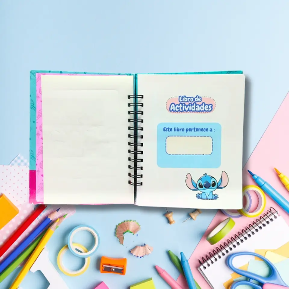 Stitch Libro para colorear y actividades 100 hojas 5