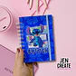 Mini cuaderno Stitch Azul A6 100 hojas - Miniatura 1