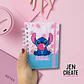 Mini cuaderno Stitch Rosa1 A6 100 hojas - Miniatura 1