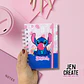 Mini cuaderno Stitch Rosa2 A6 100 hojas - Miniatura 1