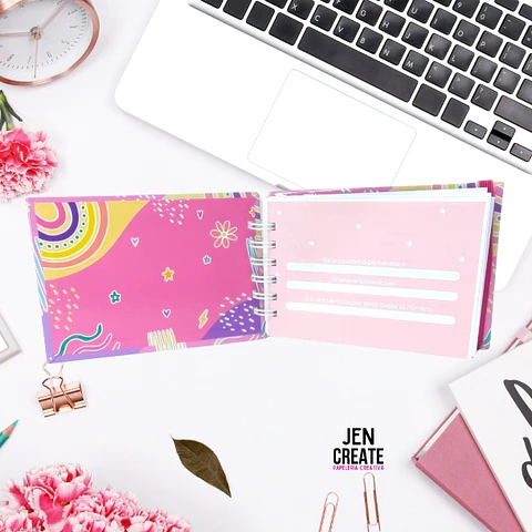 Mini cuaderno de pedidos Floral A6 100 hojas