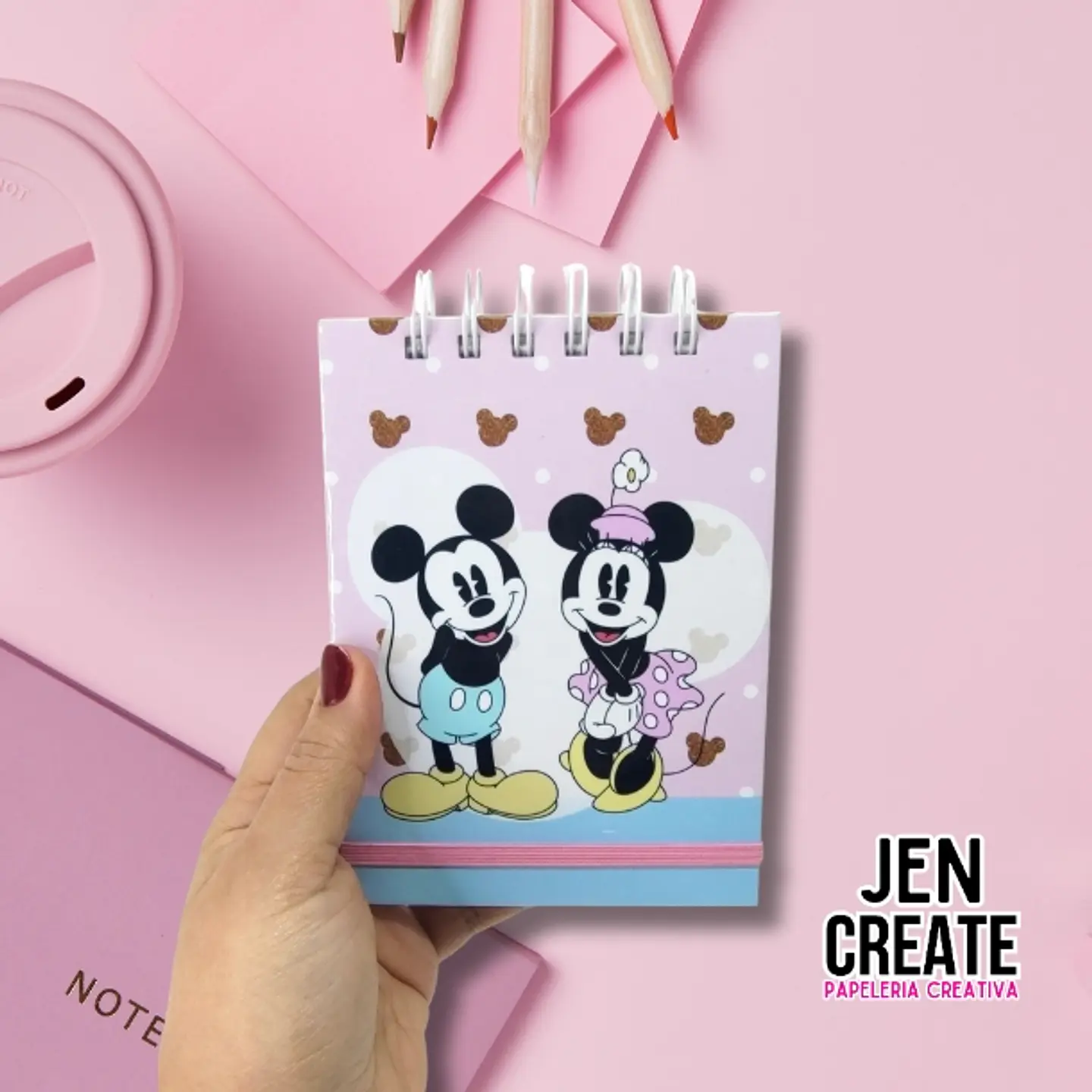 Mini Croquera Minnie y Mickey Retro love  A6 100 hojas 1