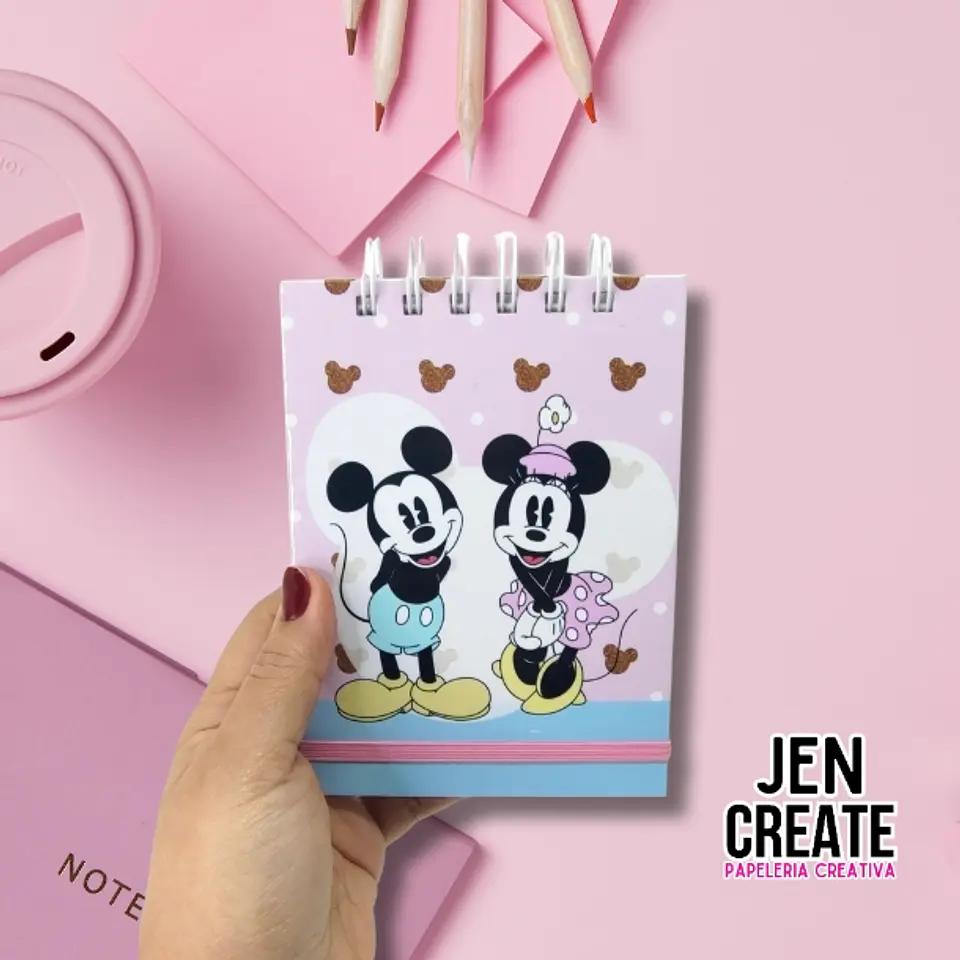 Mini Croquera Minnie y Mickey Retro love  A6 100 hojas 1