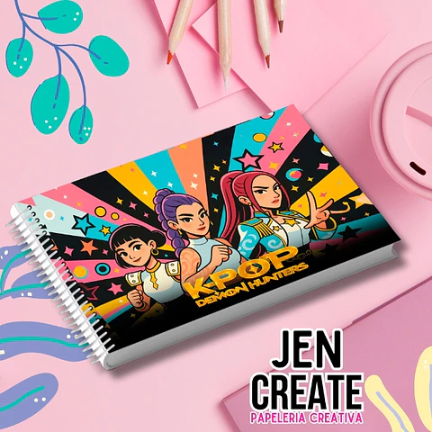 Libro para colorear Guerreras del Kpop 56 hojas