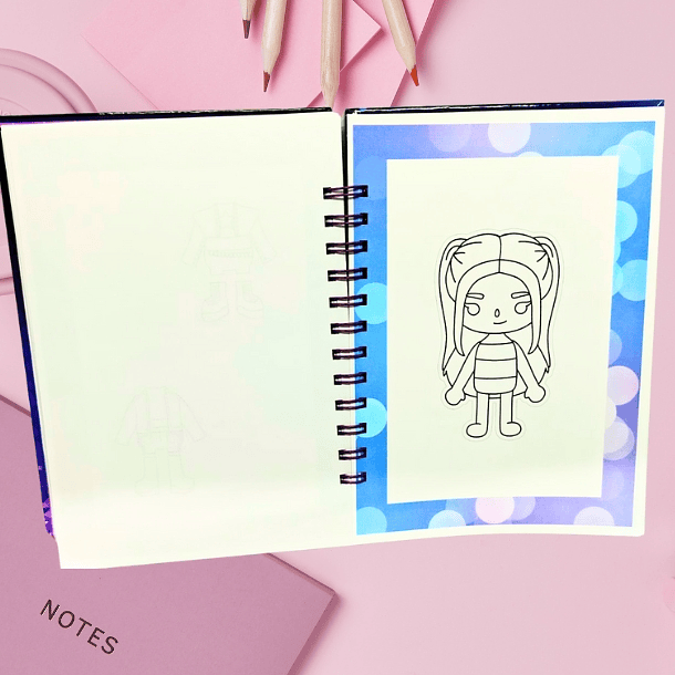 Huntrix Guerreras K-POP Libro para colorear y recortar 32 hojas Interactivo 5