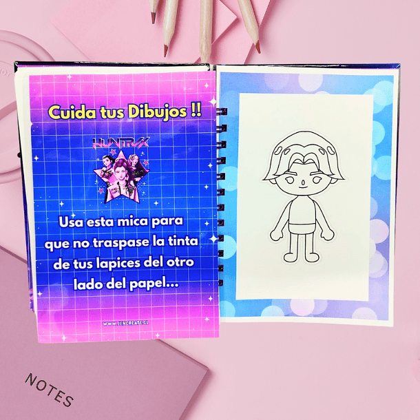 Huntrix Guerreras K-POP Libro para colorear y recortar 32 hojas Interactivo 4