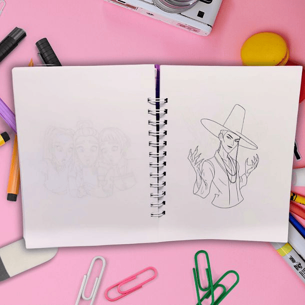 Huntrix Guerreras K-POP Libro para colorear 78 hojas 4