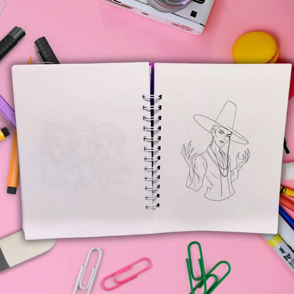 Huntrix Guerreras K-POP Libro para colorear 78 hojas 4