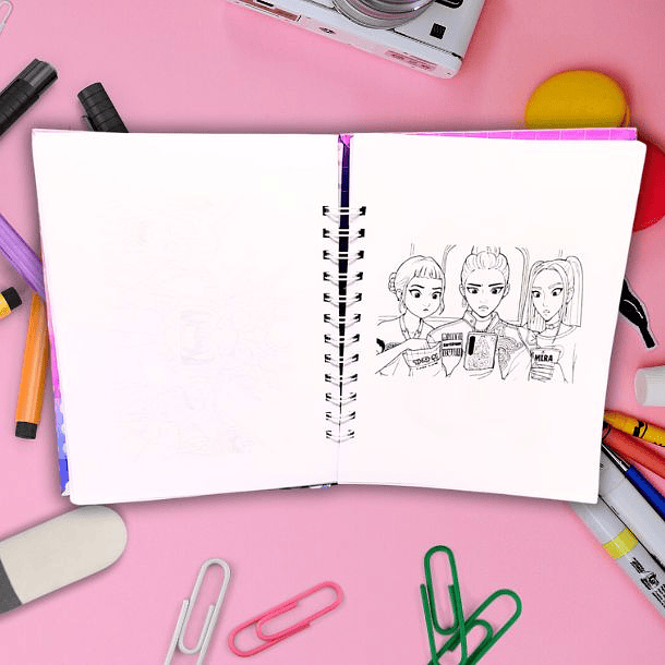 Huntrix Guerreras K-POP Libro para colorear 78 hojas 5