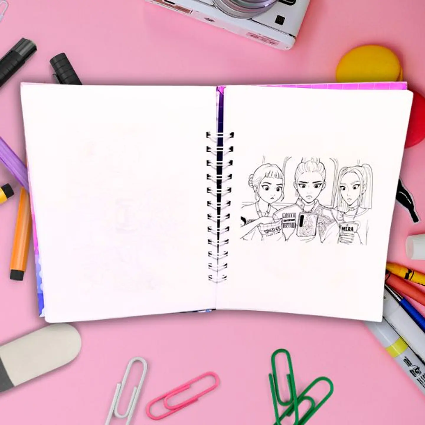 Huntrix Guerreras K-POP Libro para colorear 78 hojas 5
