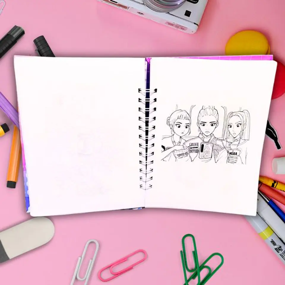 Huntrix Guerreras K-POP Libro para colorear 78 hojas 5