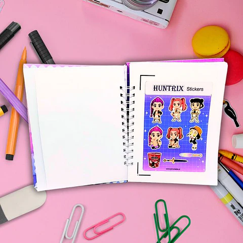 Huntrix Guerreras K-POP Libro para colorear 78 hojas