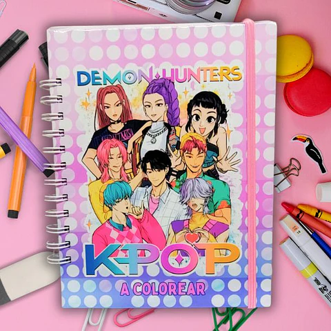 Huntrix Guerreras K-POP Libro para colorear 78 hojas