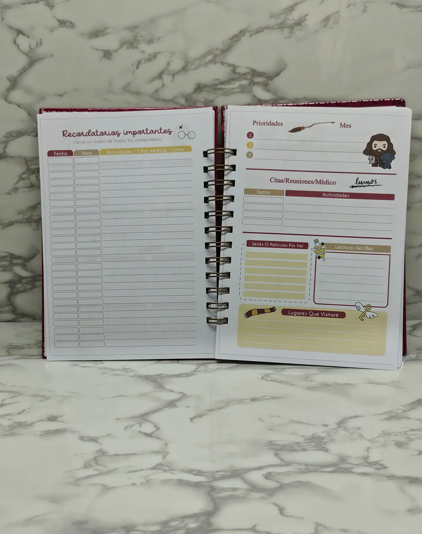 Harry Potter 2026 Planner kawai 100 hojas  10