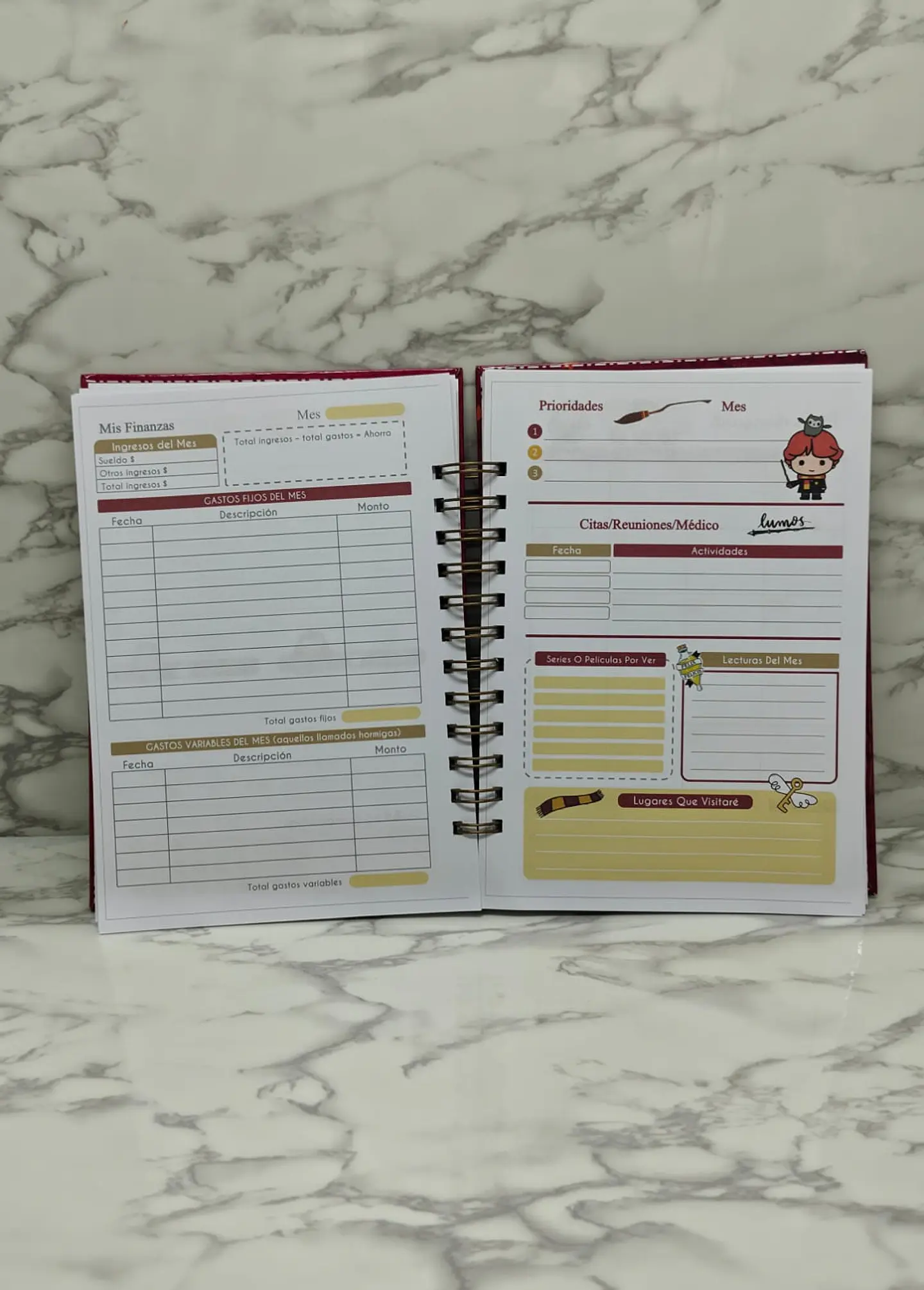 Harry Potter 2026 Planner kawai 100 hojas  11