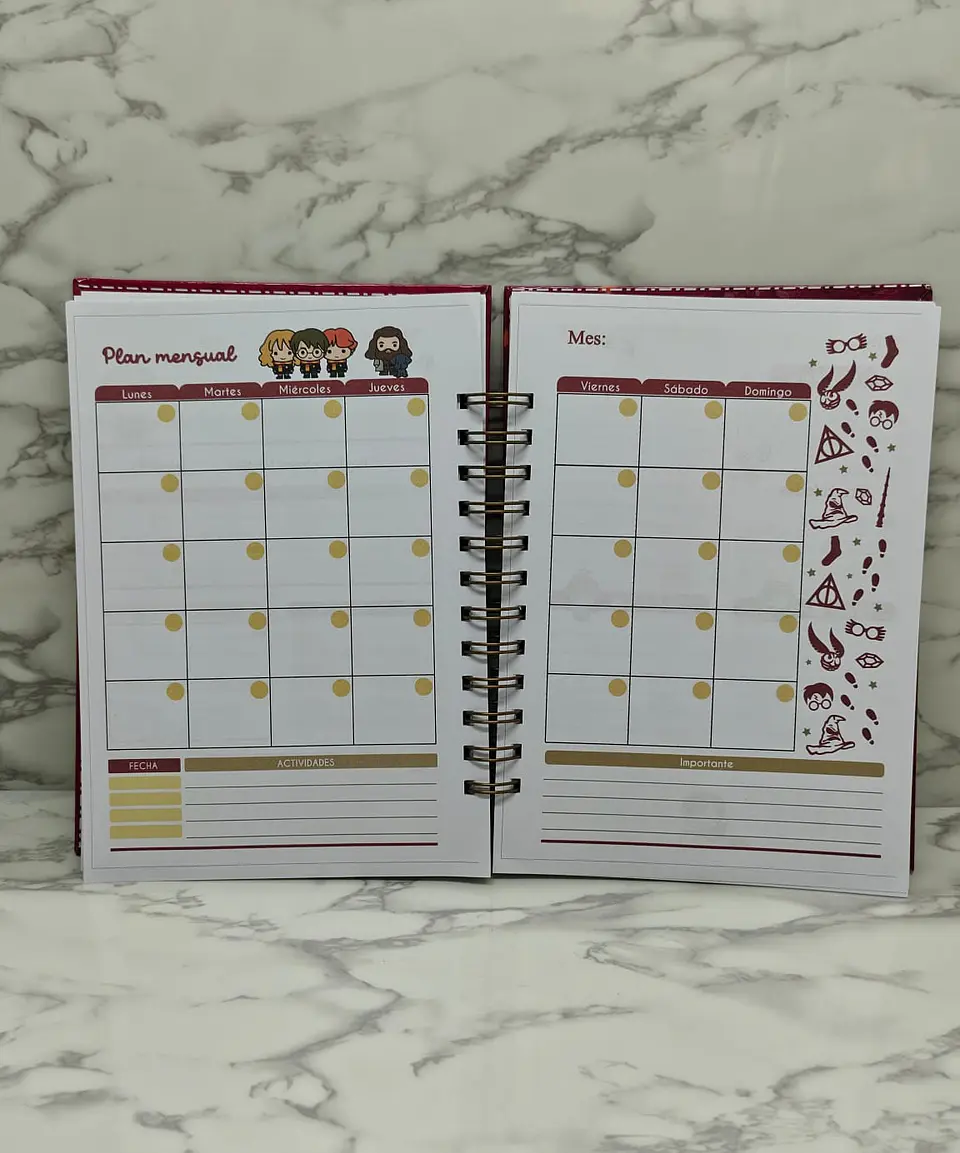 Harry Potter 2026 Planner kawai 100 hojas  12