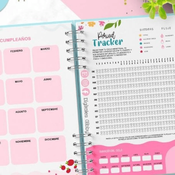 Planner Florecer es un proceso de 200 hojas tamaño a5 3