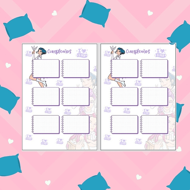 K-pop Demon Huntrix Gerreras K-pop Diario de vida con candado 100 hojas nube 5