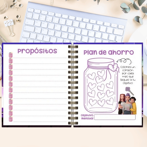 Huntrix Guerreras K-POP Agenda Fechada 2026 de 100 hojas 4