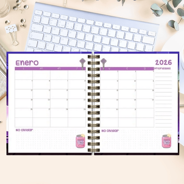 Huntrix Guerreras K-POP Agenda Fechada 2026 de 100 hojas 5