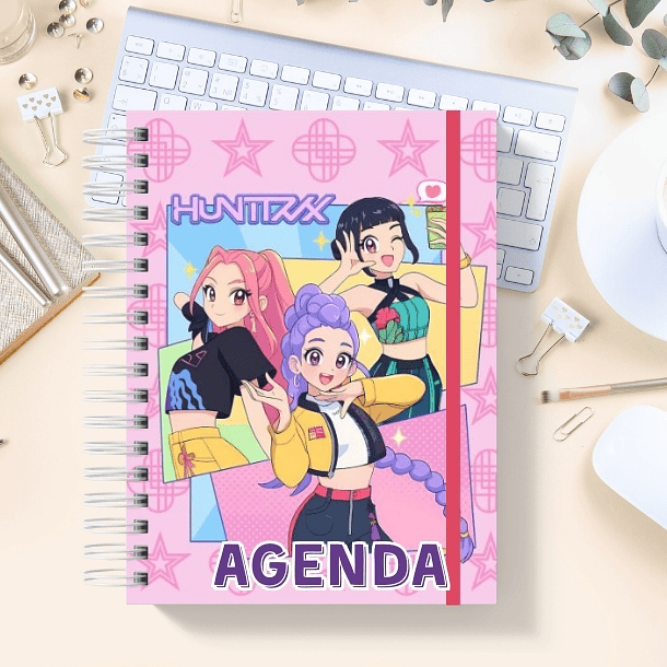 Huntrix Guerreras K-POP Agenda Fechada 2026 de 100 hojas 1