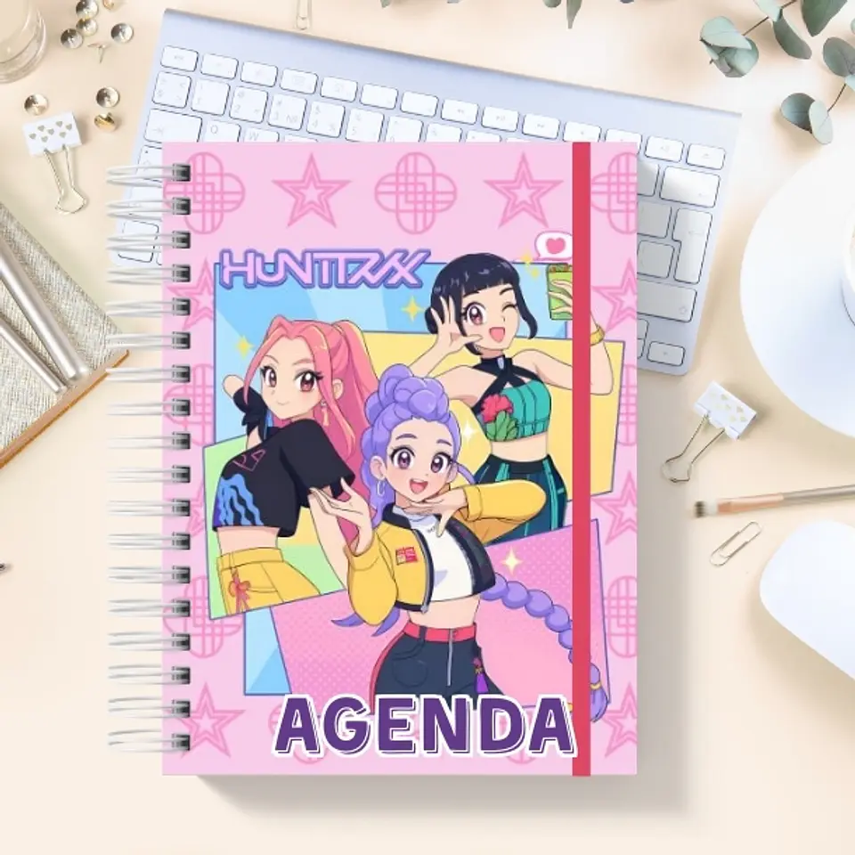 Huntrix Guerreras K-POP Agenda Fechada 2026 de 100 hojas 1