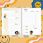 MAFALDA Planner sin fecha 2026 de 100 HOJAS red# 2