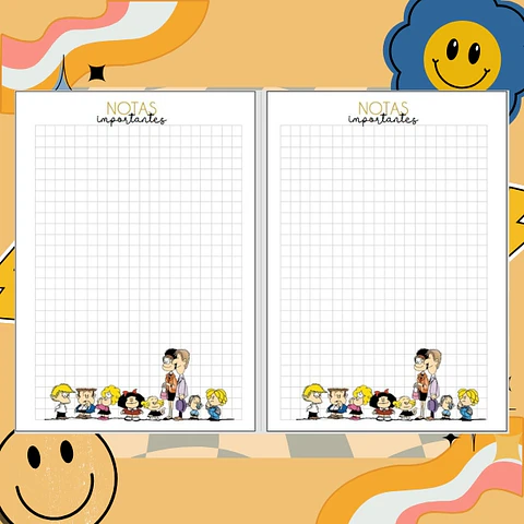 MAFALDA Planner sin fecha 2026 de 100 HOJAS orang#