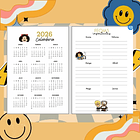 MAFALDA Planner sin fecha 2026 de 100 HOJAS orang# 4