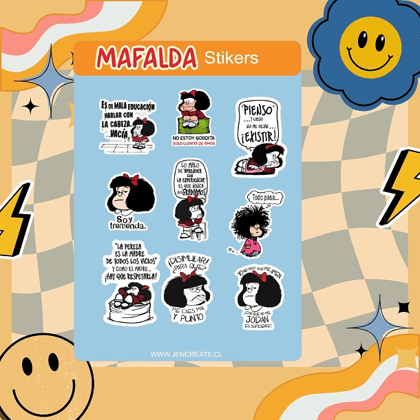 MAFALDA Planner sin fecha 2026 de 100 HOJAS orang# 8
