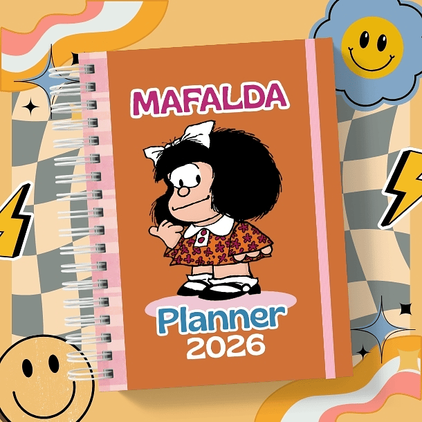 MAFALDA Planner sin fecha 2026 de 100 HOJAS orang# 1