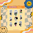 MAFALDA Planner sin fecha 2026 de 100 HOJAS Blu# 9