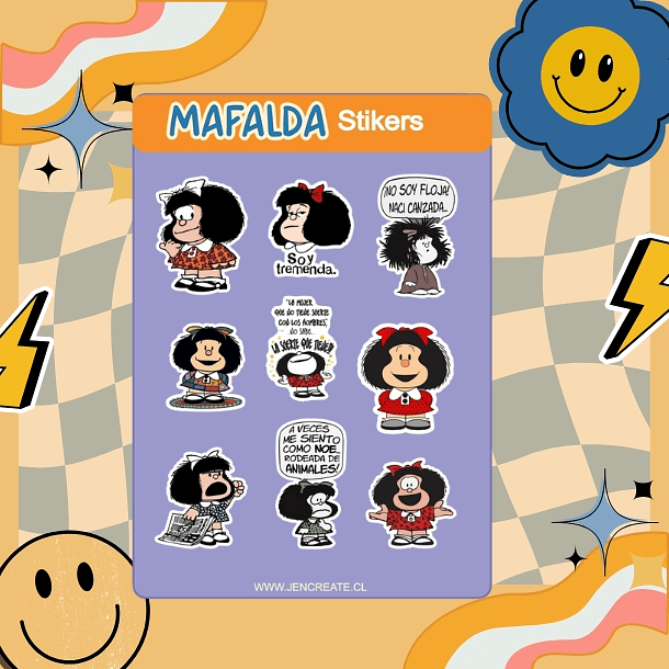 MAFALDA Planner sin fecha 2026 de 100 HOJAS Blu# 10